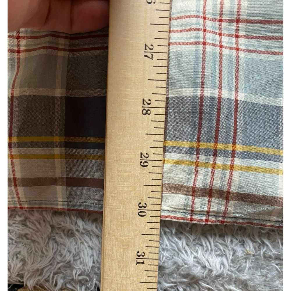 Pendleton Shirt‎ Adult Large Gray Gold Plaid Woolen Mills Button Up Casual Mens - Picture 7 of 8